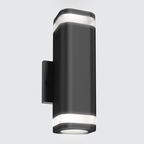 Stark modern LED outdoor light with wi-fi black