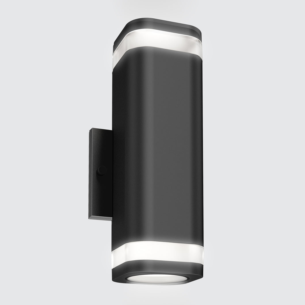 Stark modern LED outdoor light with wi-fi black