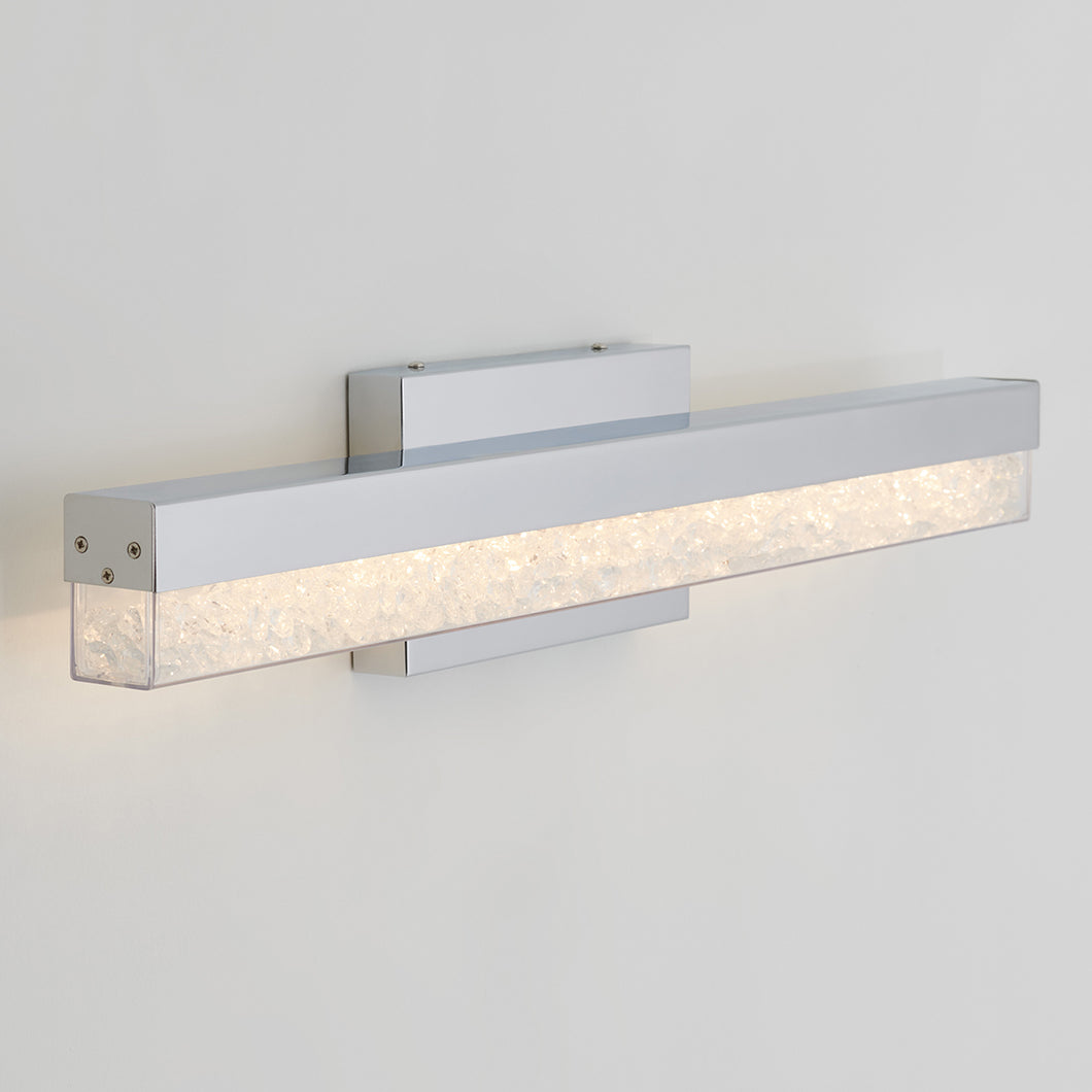 Riviera modern LED bathroom vanity light chrome
