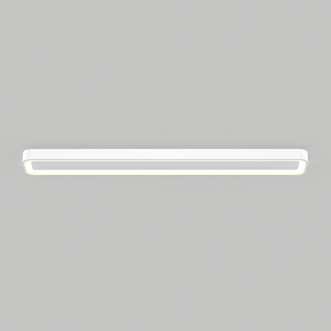 Aiden 48 in. LED modern flush mount light 5 CCT white