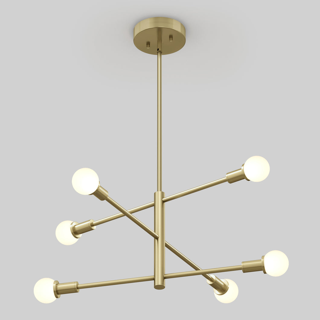 Suspension Aristo LED intégrée 5 CCT Or