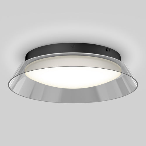 Arthur modern LED flush mount light 5 CCT black
