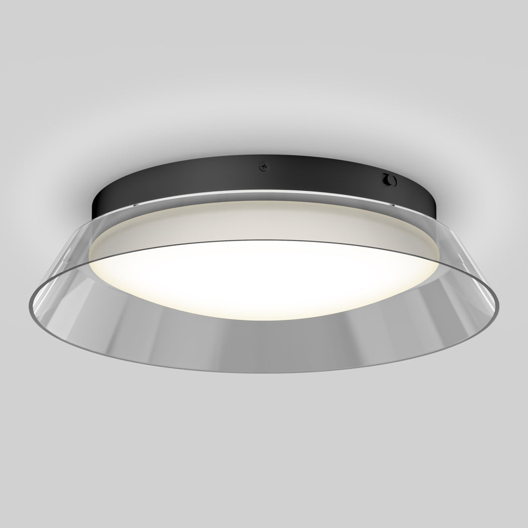 Arthur modern LED flush mount light 5 CCT black