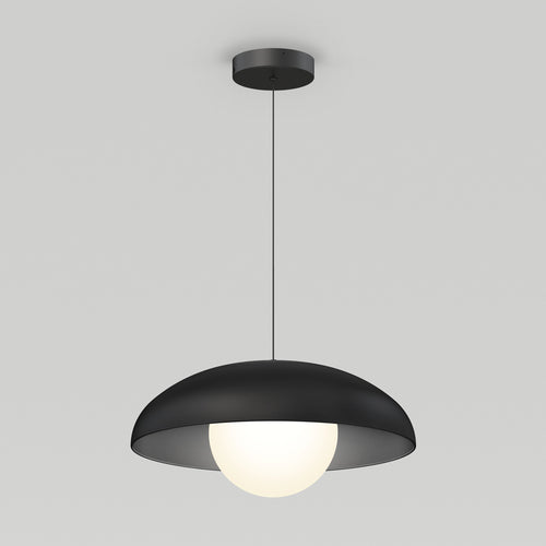 Boden LED modern mid-century pendant light 3 CCT black