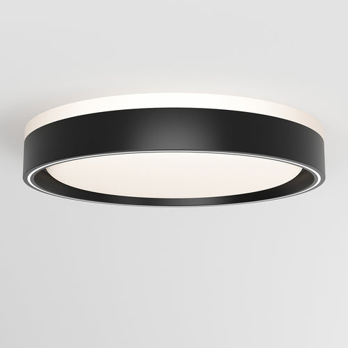 Callisto 15 in. LED modern flush mount light 5 CCT black