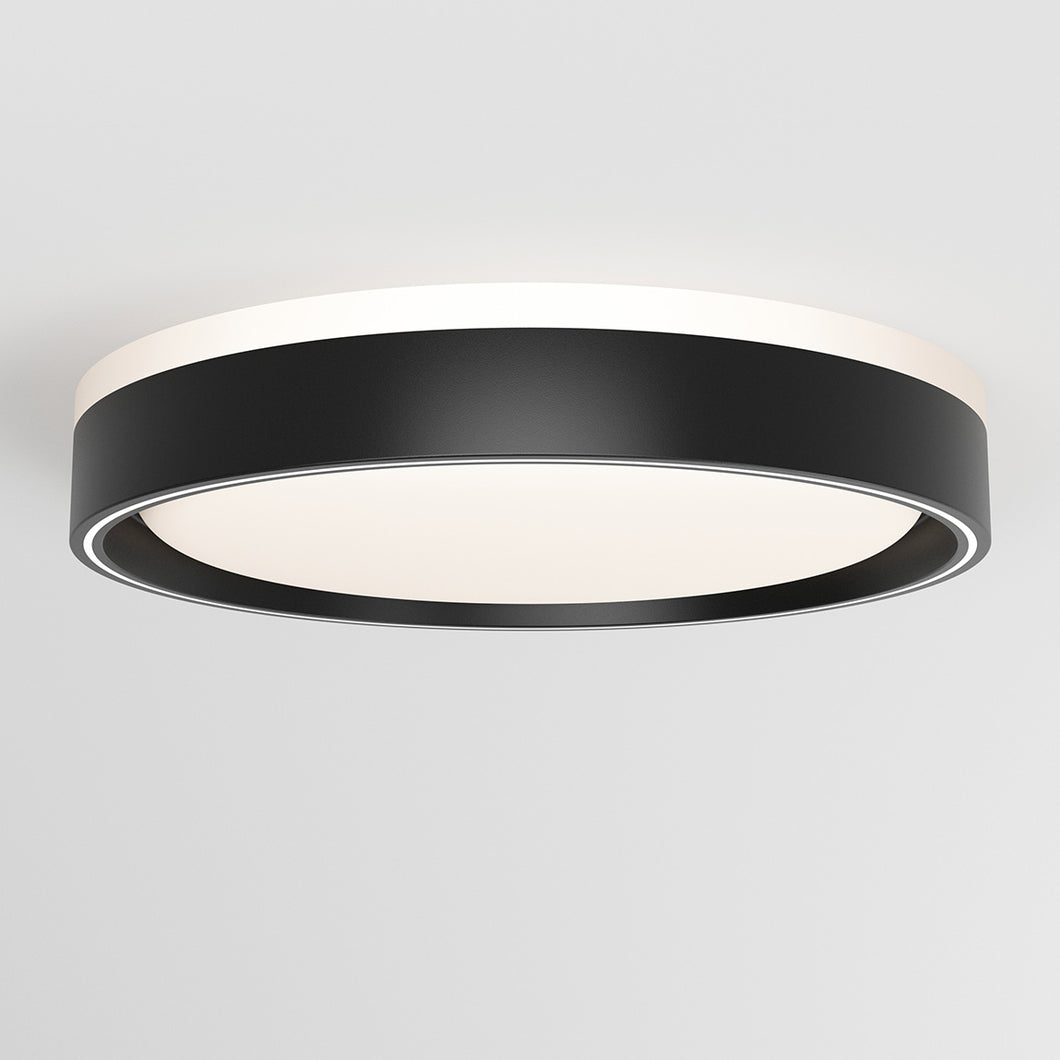 Callisto 15 in. LED modern flush mount light 5 CCT black