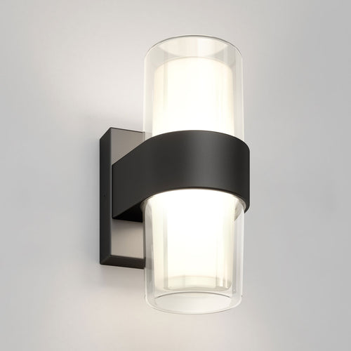 Colton modern LED indoor/outdoor wall light 5CCT black