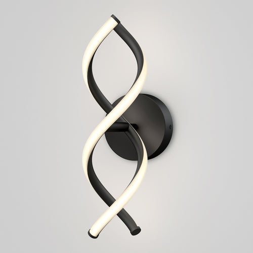 DNA LED modern wall sconce 3 CCT black