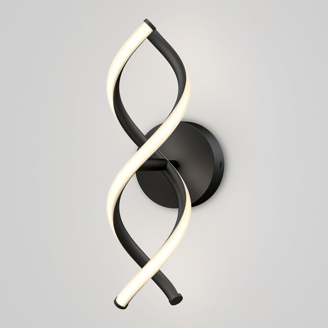 DNA LED modern wall sconce 3 CCT black