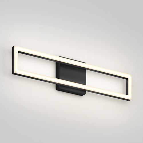 Dover modern LED vanity light 5 CCT black