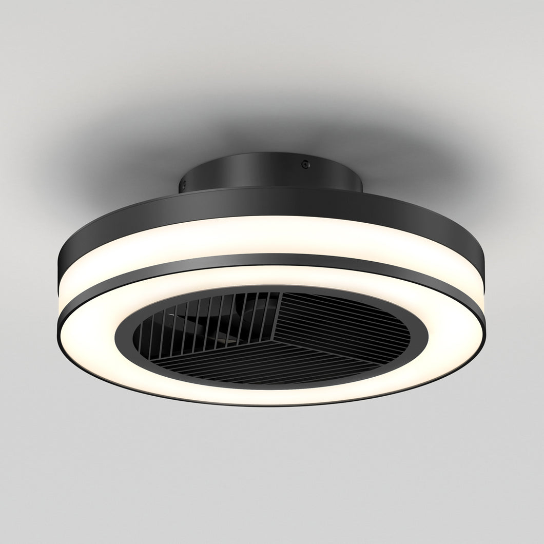 Elton 19.4 in. LED modern ceiling fan 3 speeds - with remote