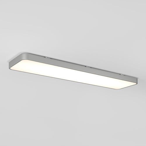 Europa 48 LED Flush Mount Light Silver - With Remote
