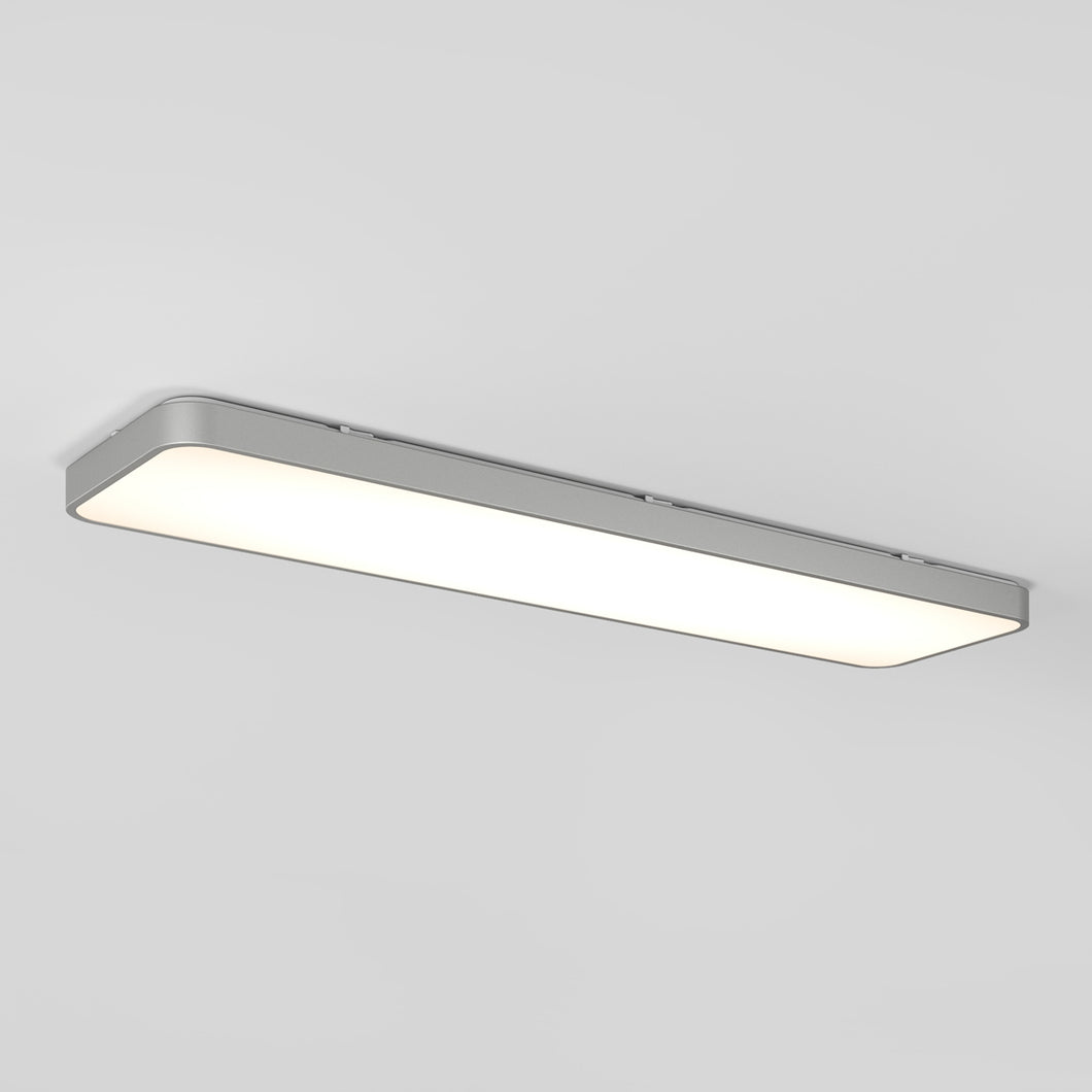 Europa 48 LED Flush Mount Light Silver - With Remote