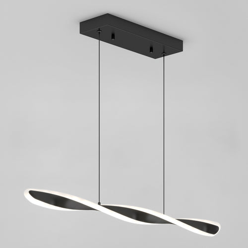 Finley Linear Integrated LED Pendant Light 3CCT Black