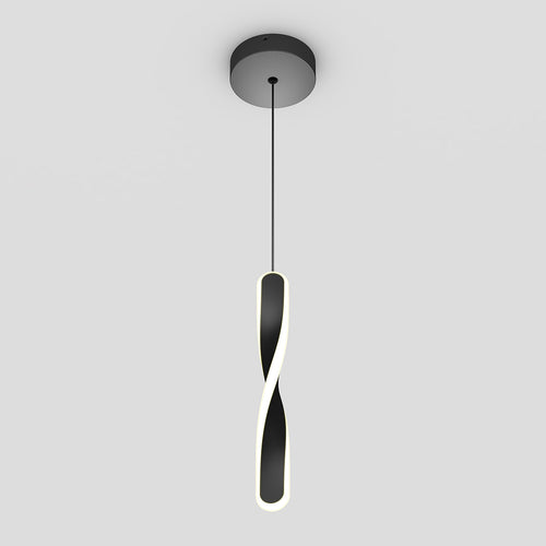 Finley modern LED pendant light 5 CCT black