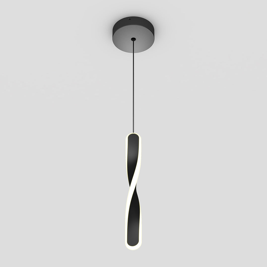 Finley modern LED pendant light 5 CCT black
