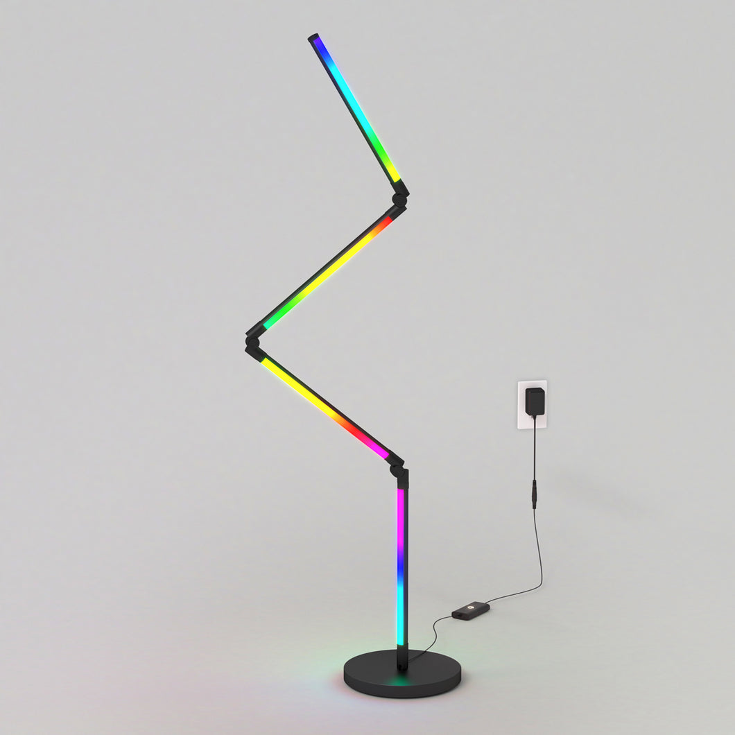 Fitch smart foldable RGB LED gaming floor lamp