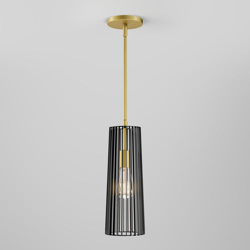 Gatsby Mini modern mid-century pendant light black and gold
