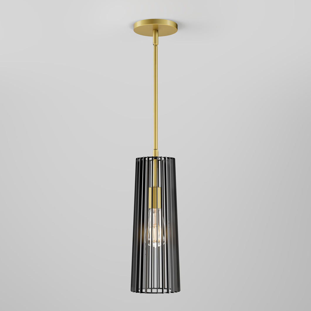 Gatsby Mini modern mid-century pendant light black and gold