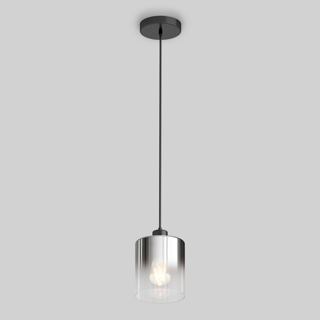 Haze Pendant light black glass