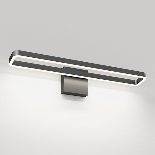 Hinge LED modern bathroom vanity light 3 CCT black
