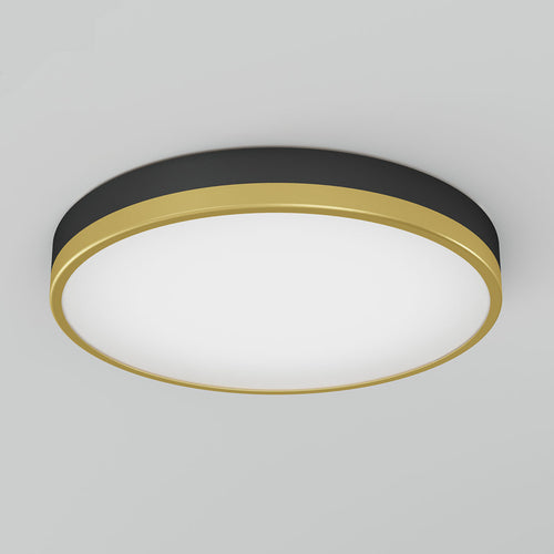 Kent Integrated LED Flush Mount Light Black and Gold