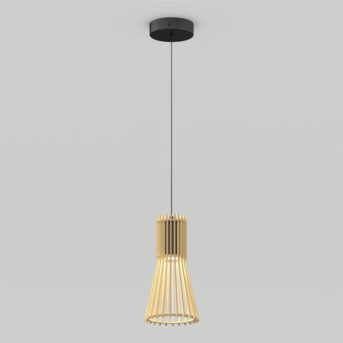 Kiyo modern LED pendant 3 CCT wood