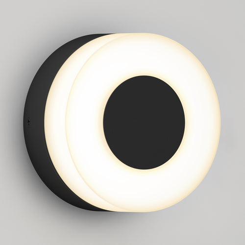 Ludwig modern LED indoor/outdoor wall light 5CCT black