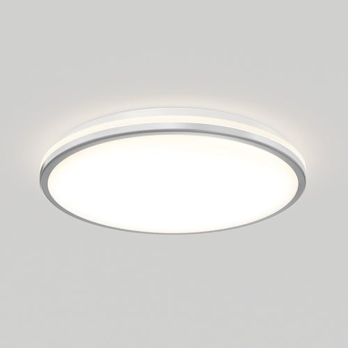 Macy 15 in. LED modern Flush Mount Light RGB Wifi silver