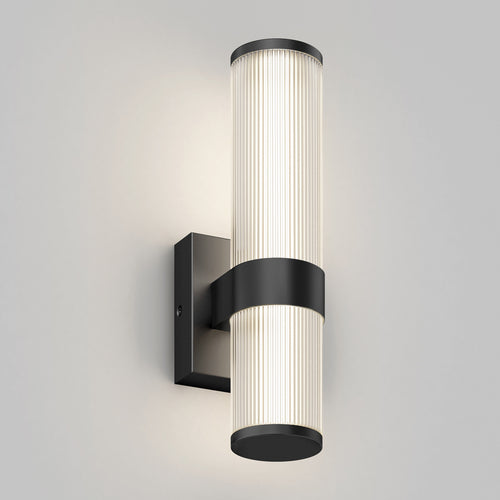 Mirado modern LED wall sconce 5 CCT black