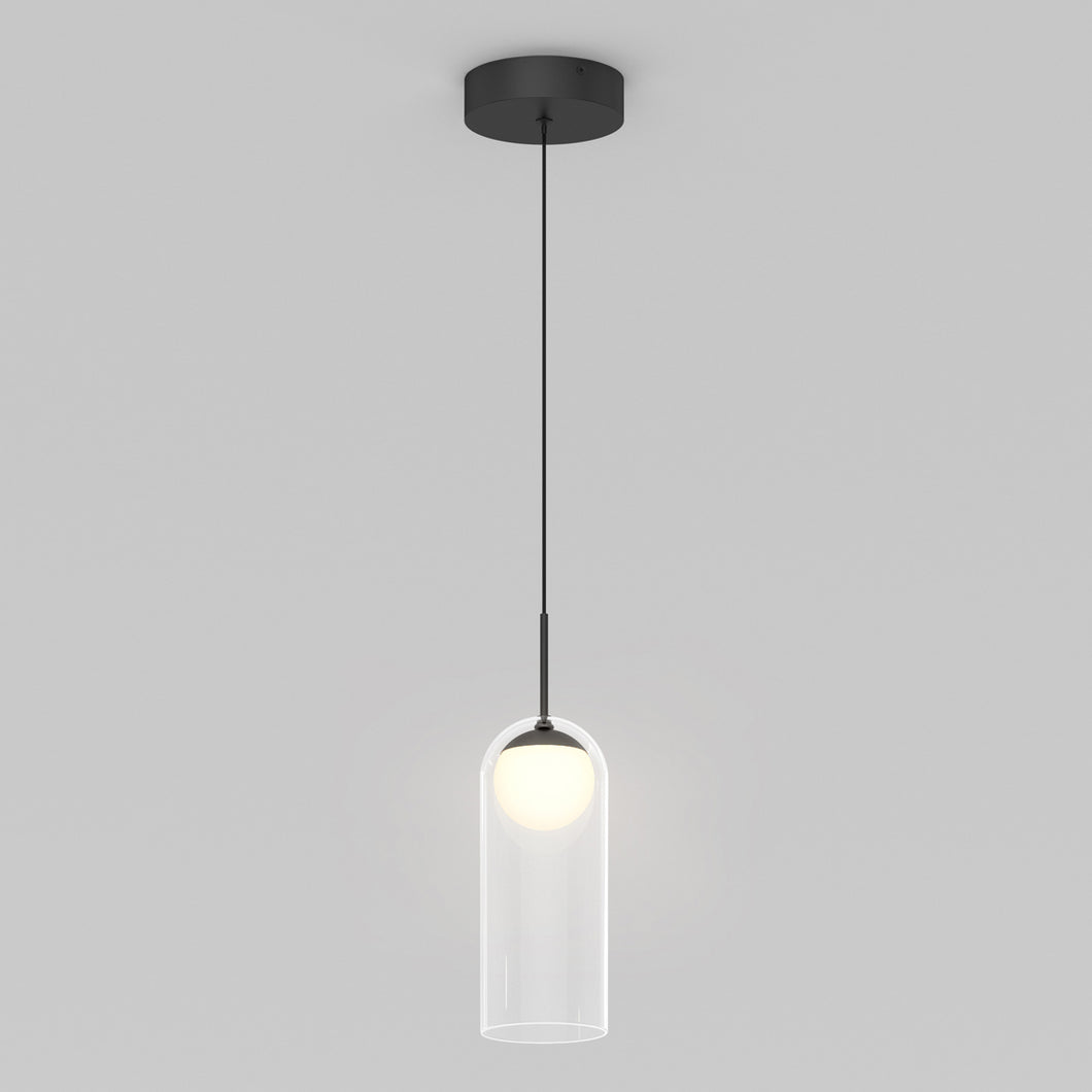Mirah LED modern mid-century pendant light 3 CCT black