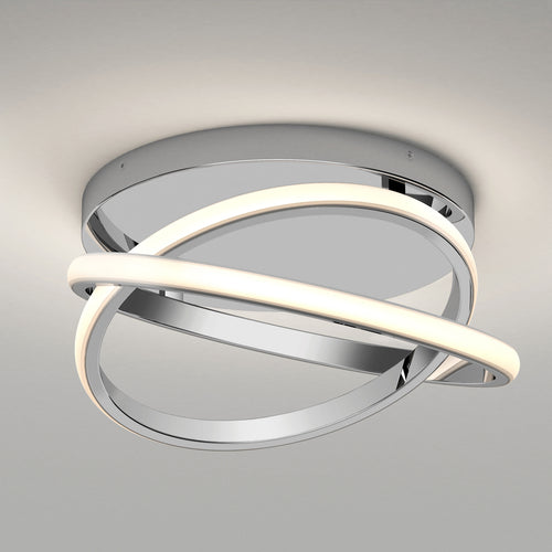 Orbia modern LED flush mount Light 3CCT chrome