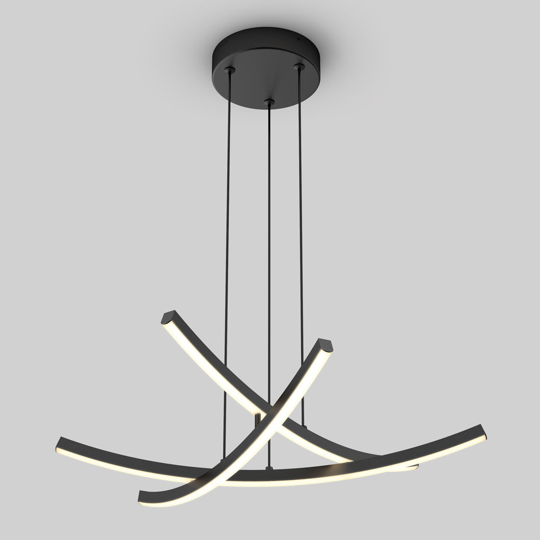 Orly modern LED pendant light 5 CCT black