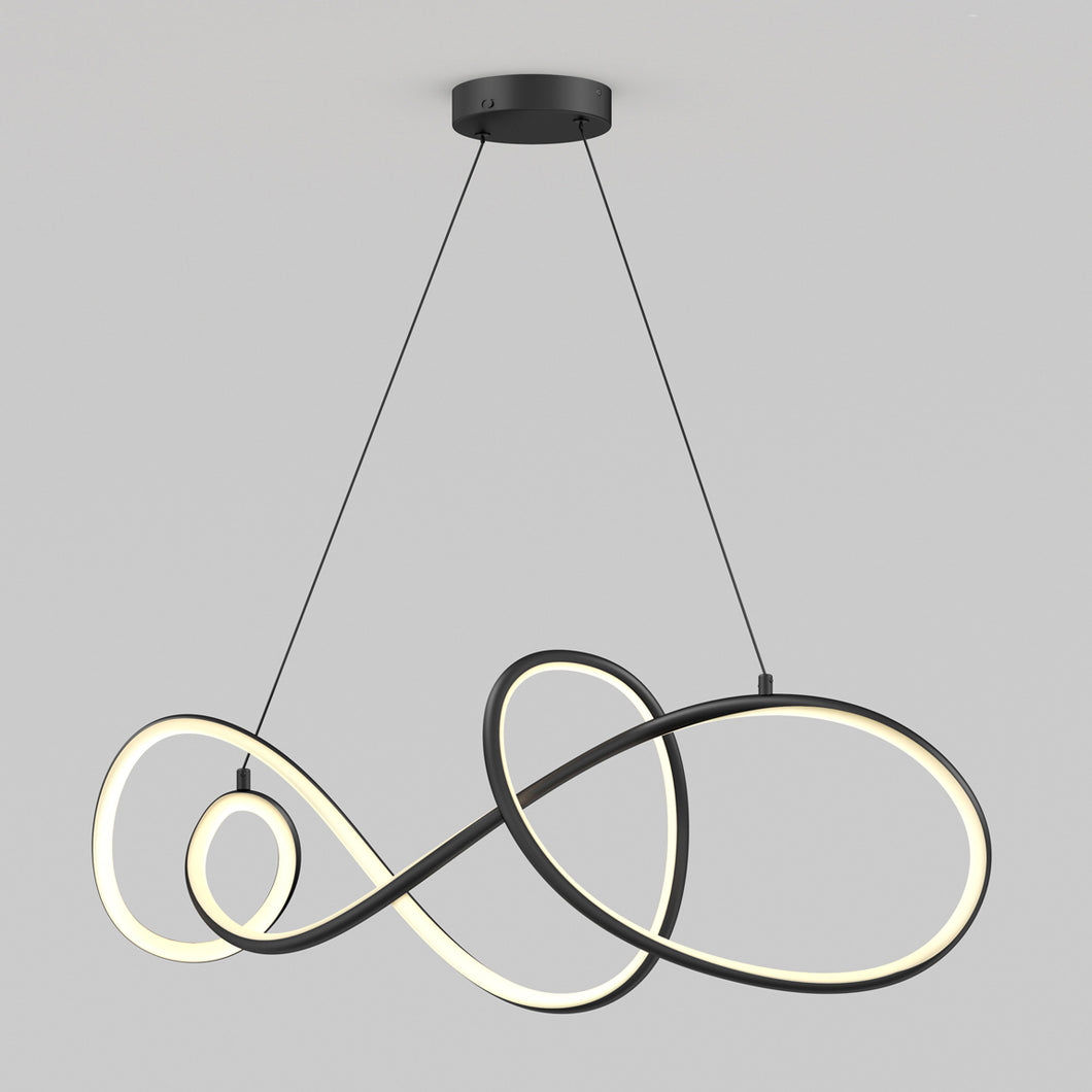 Siena modern LED pendant light 5 CCT black