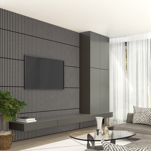 Sonolok 15.5 ft dark gray sound-absorbing wall panel kit