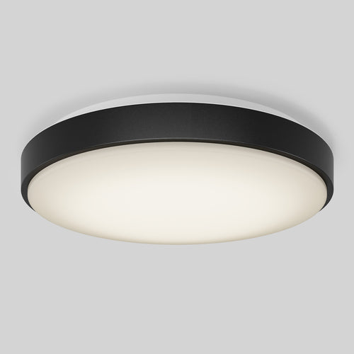 Sunraker 10 in. LED modern flush mount light black