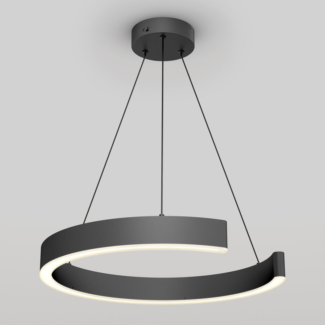 Vance modern LED pendant light 3 CCT black