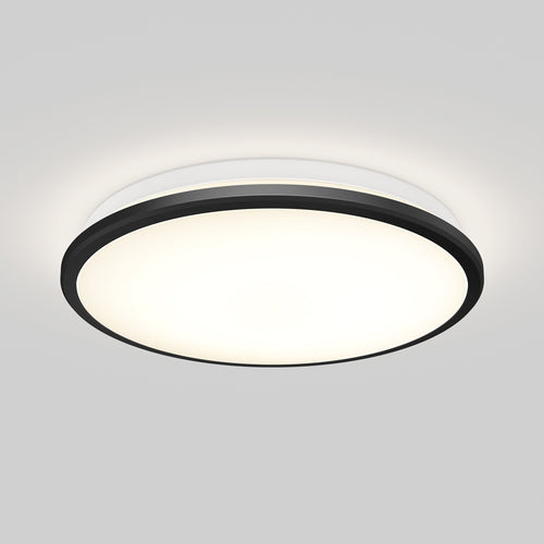 Vera 13 in. LED modern flush mount light black