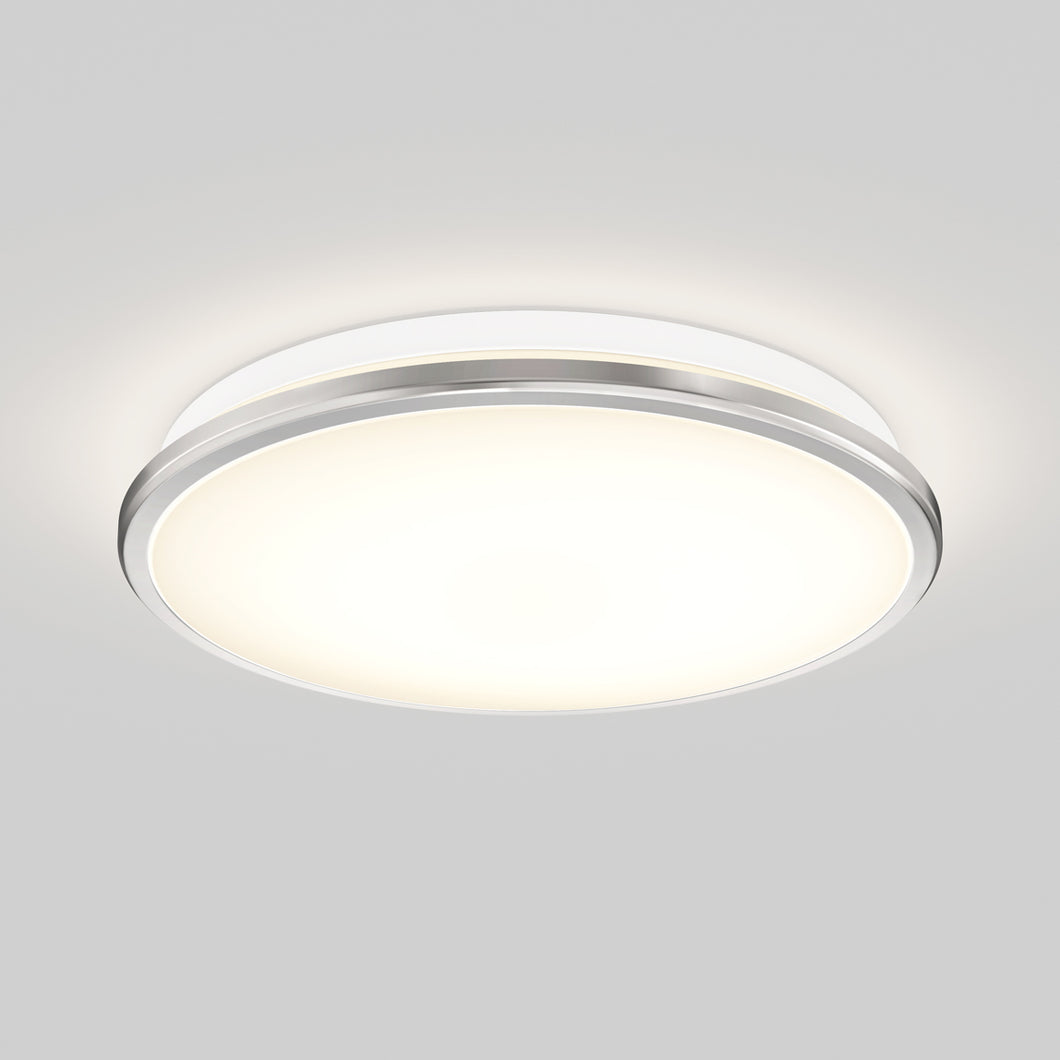 Vera 13 in. LED modern flush mount light chrome