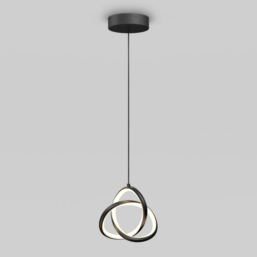 Zephyr modern LED pendant light 3 CCT black