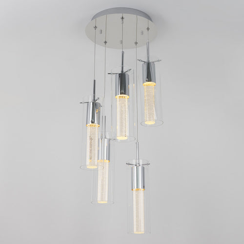 Bubble Swirl 5-Light Pendant