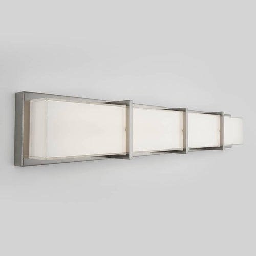 Subway LED modern bathroom vanity light brushed nickel