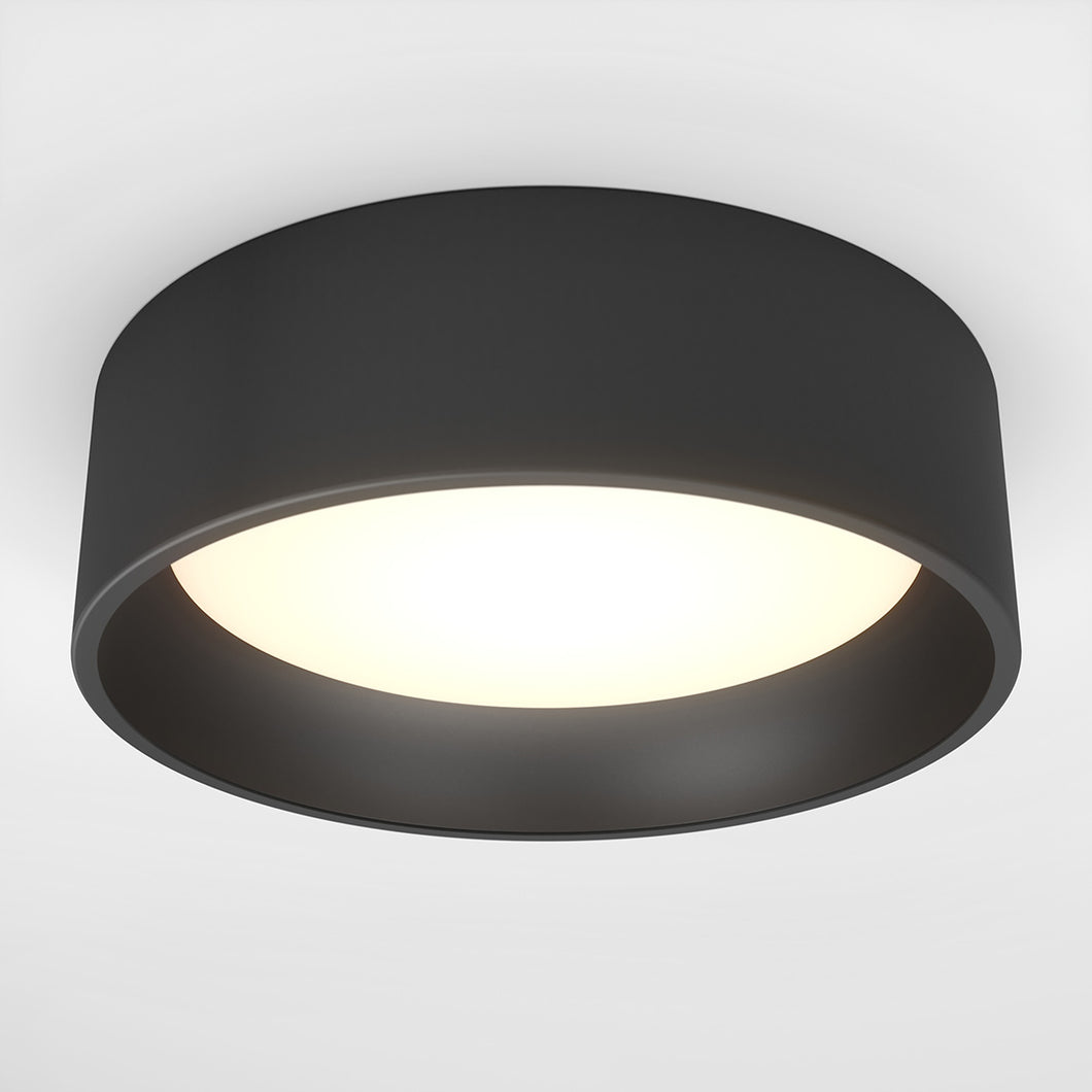 Plafonnier LED CCT intégré Alton noir