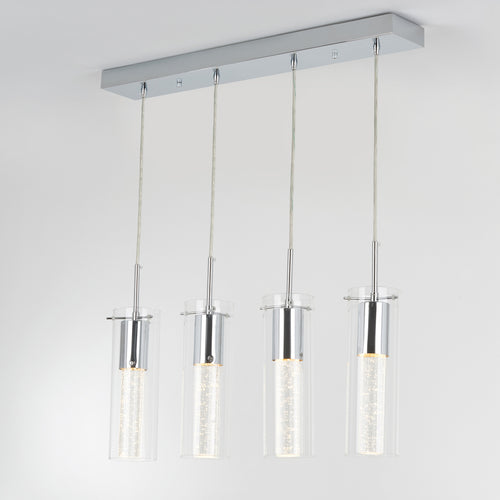Luminaire suspendu à 4 lumières Bubble Flow
