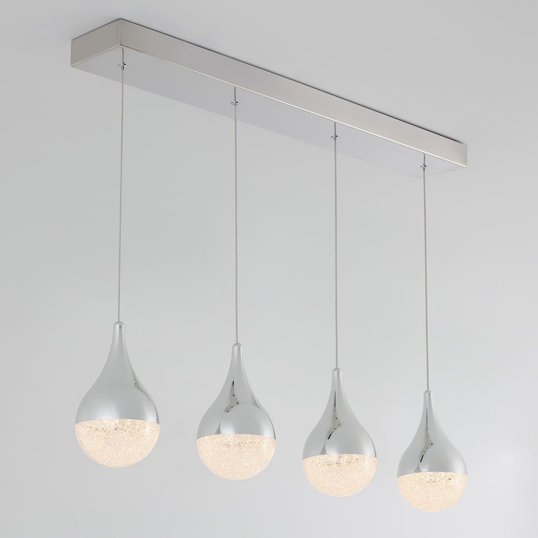 Glitzer 4 Light Integrated LED Pendant