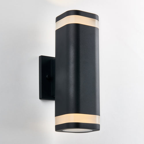 Mettle Integrated LED Outdoor Wall Light Black