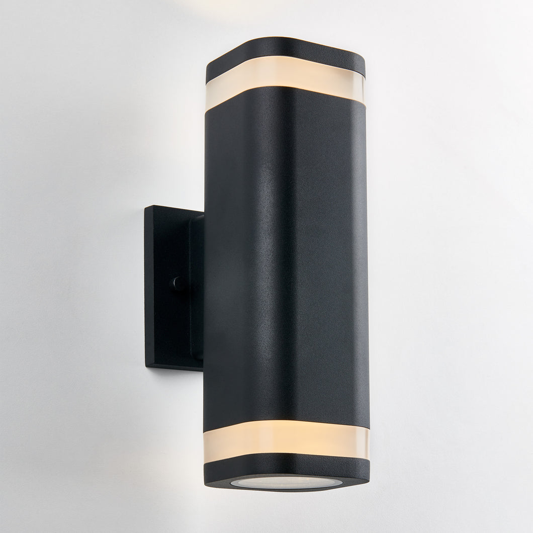 Mettle Integrated LED Outdoor Wall Light Black