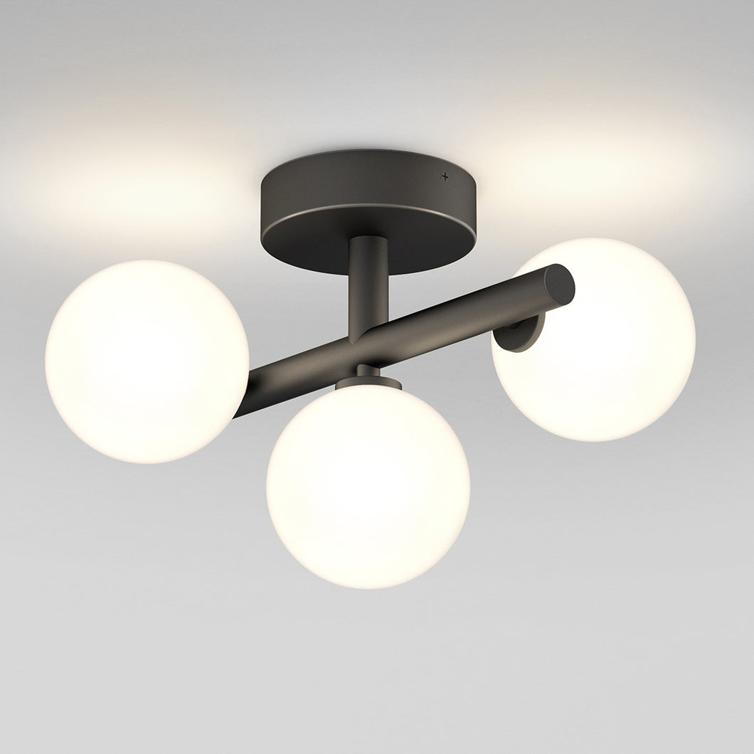 Plafonnier LED intégré Bloom noir