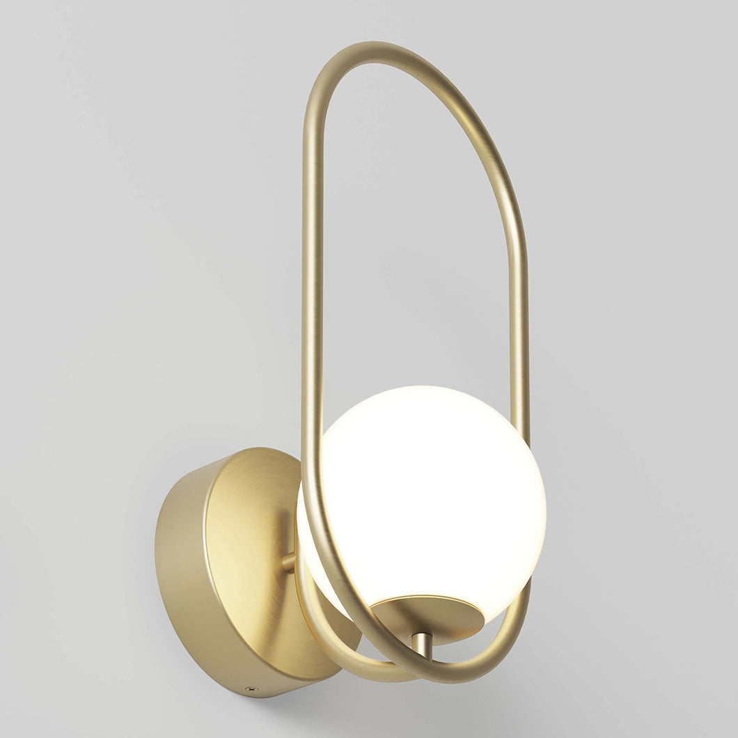 Applique LED intégrée Bloom dorée