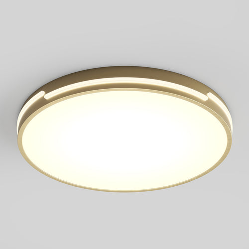 Delray 15.7 in. LED modern flush mount light 5 CCT gold